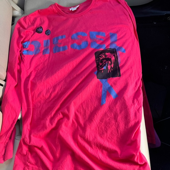 Diesel Other - Diesel Red and Blue Long Sleeve Tee